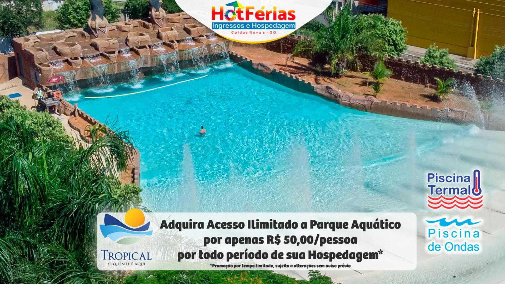 Flat Paradise, Piscinas Termais, Proximo Ao Centro - Hotferias Caldas Novas Extérieur photo