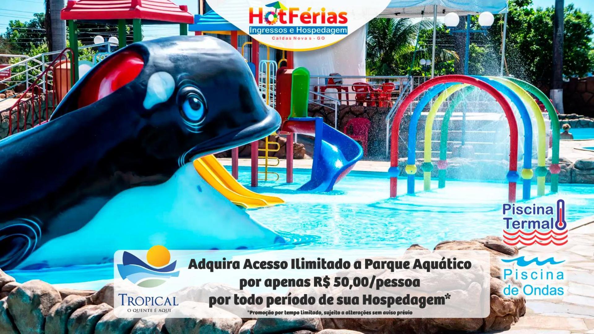 Flat Paradise, Piscinas Termais, Proximo Ao Centro - Hotferias Caldas Novas Extérieur photo