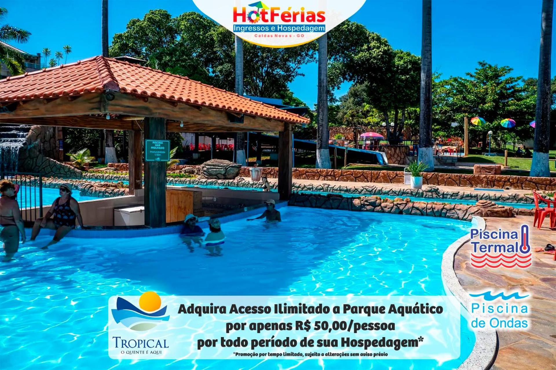 Flat Paradise, Piscinas Termais, Proximo Ao Centro - Hotferias Caldas Novas Extérieur photo